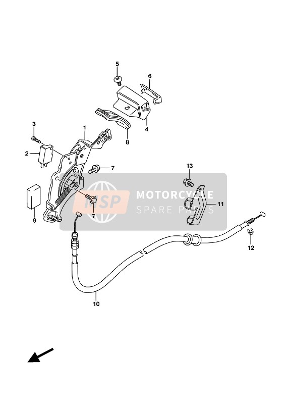 5782019K00, Knob, Brake Lock, Suzuki, 0